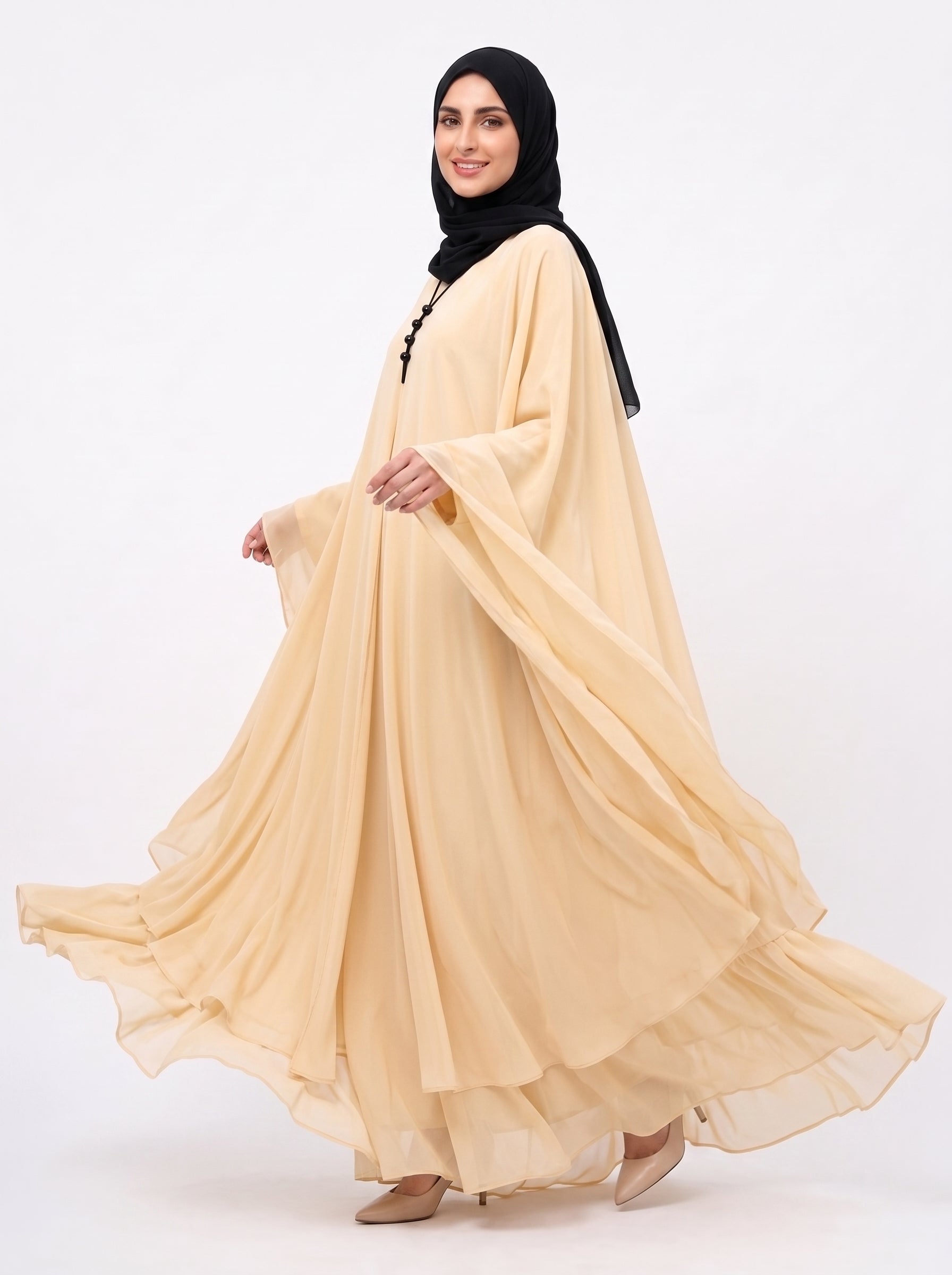 Sandshell Silk Signature Abaya